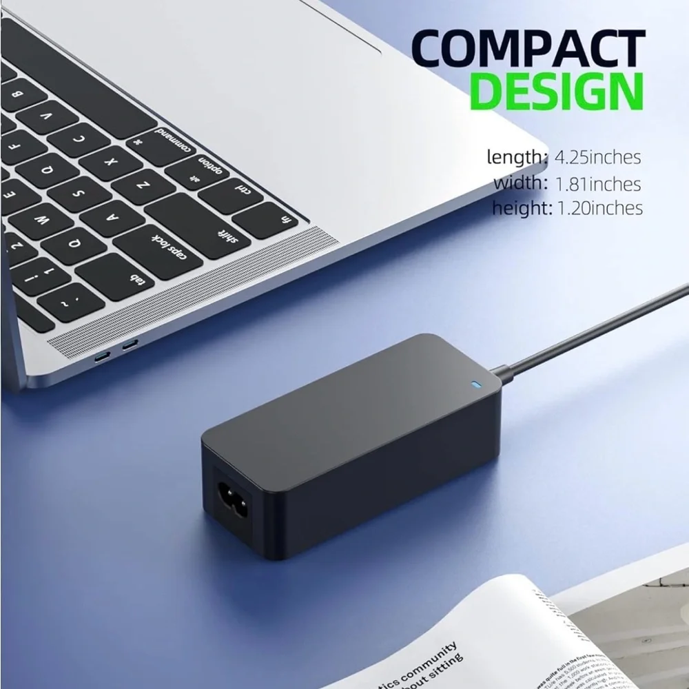 Lenovo Black Power Adapter for Tablets with Long Cables